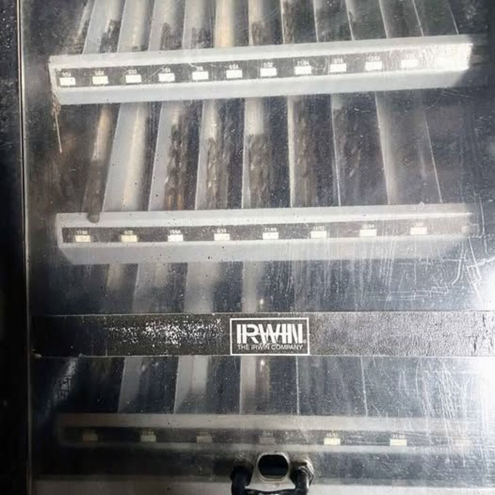 New IRWIN Drill Bits MANY SIZES Comes With Case, Retail Display Organizer Holder